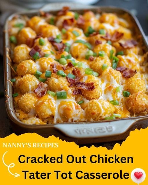 Cracked Out Chicken Tater Tot Casserole Recipe