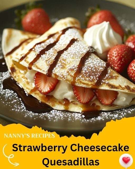 Strawberry Cheesecake Quesadillas Recipe