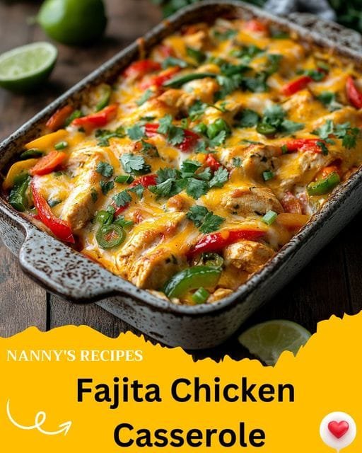 Fajita Chicken Casserole Recipe