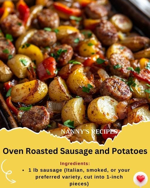 Oven Roasted Sausage and Potatoes Recipe