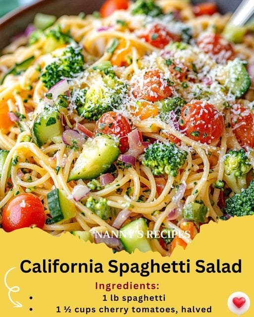 California Spaghetti Salad Recipe