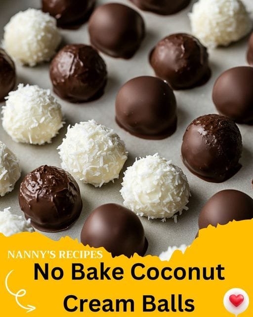 No-Bake Coconut Cream Balls Recipe