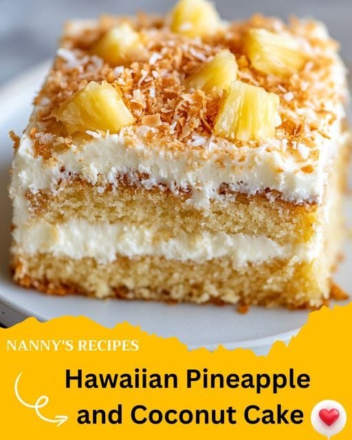 Hawaiian Pineapple and Coconut Cake Recipe