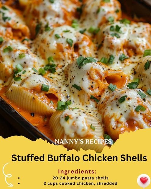 Stuffed Buffalo Chicken Shells Recipe