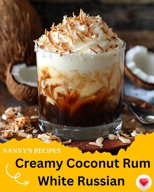 Creamy Coconut Rum White Russian Recipe