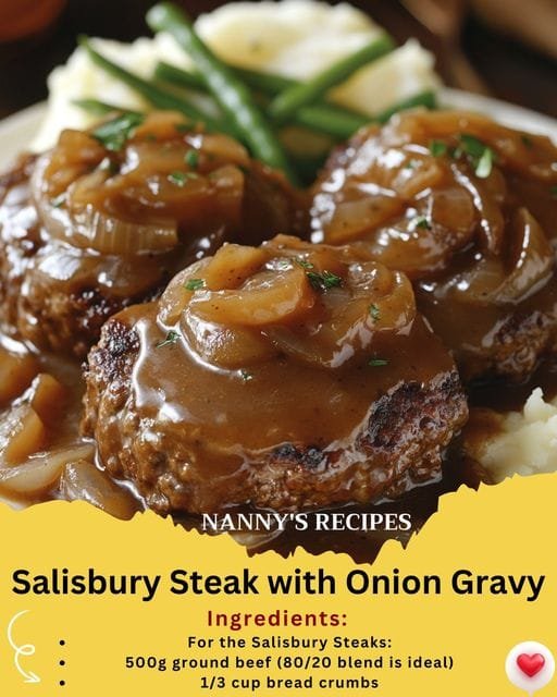 Salisbury Steak with Onion Gravy Recipe