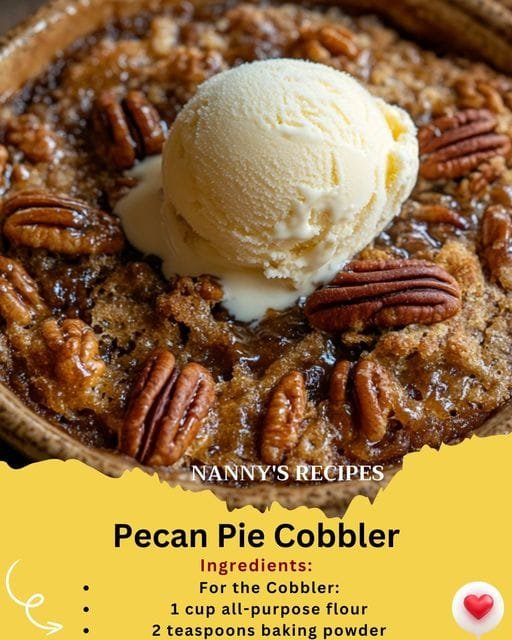 Pecan Pie Cobbler Recipe