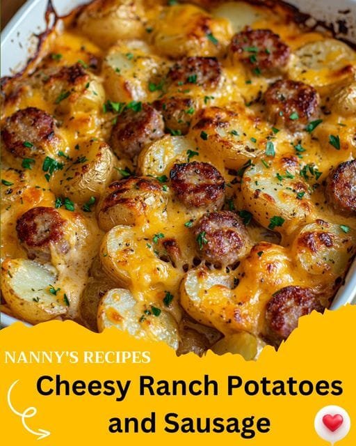 Cheesy Ranch Potatoes and Sausage Recipe