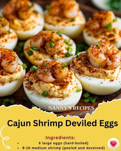 Cajun Shrimp Deviled Eggs Recipe