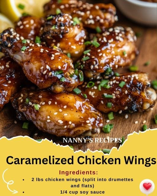 Caramelized Chicken Wings Recipe