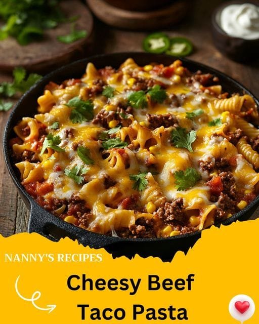 Cheesy Beef Taco Pasta Recipe