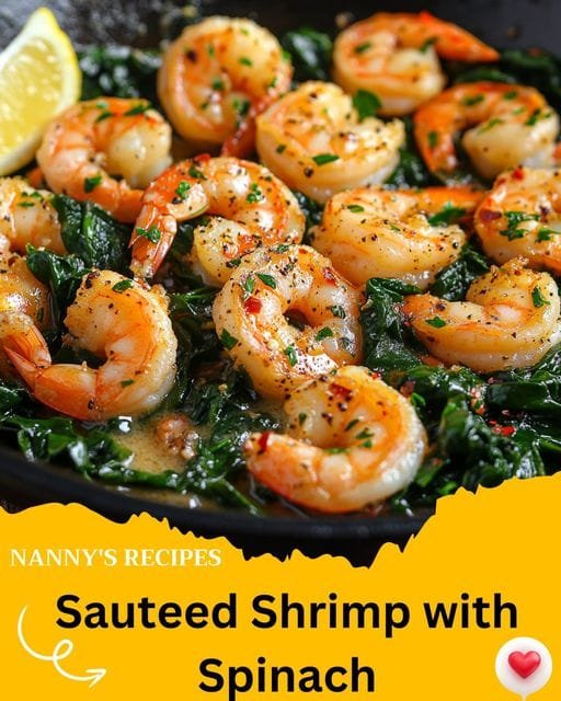 Sautéed Shrimp with Spinach Recipe