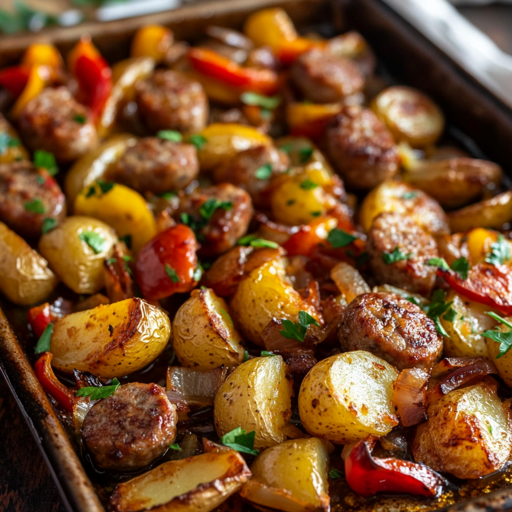 Oven Roasted Sausage and Potatoes Recipe