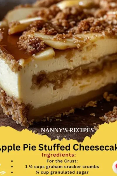 Apple Pie Stuffed Cheesecake Recipe