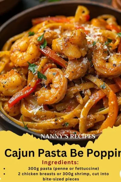 Cajun Pasta Be Poppin Recipe