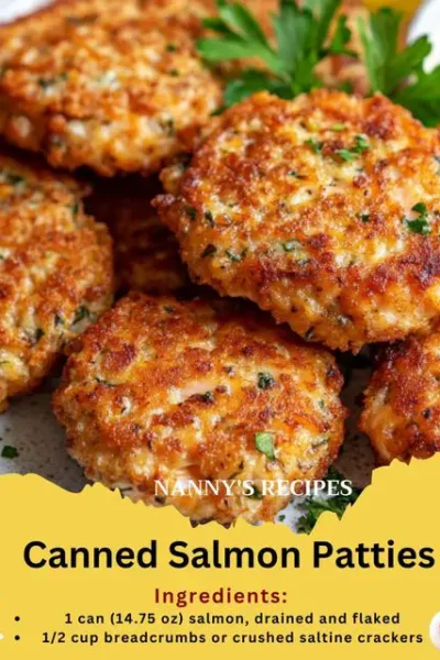 Canned Salmon Patties Recipe