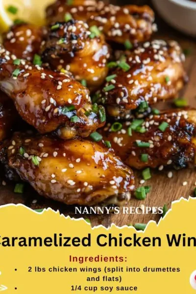 Caramelized Chicken Wings Recipe