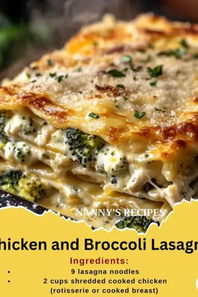 Chicken and Broccoli Lasagna Recipe