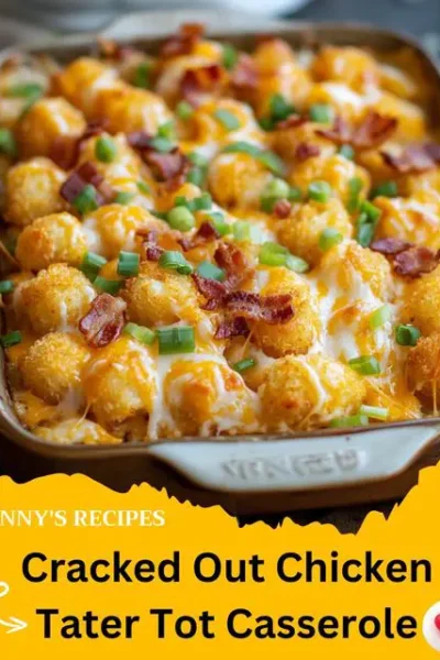 Cracked Out Chicken Tater Tot Casserole Recipe