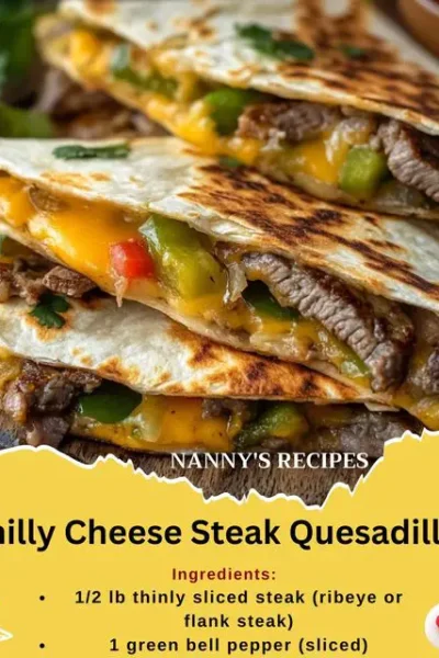 making the perfect Philly Cheese Steak Quesadillas