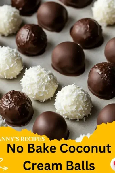 No-Bake Coconut Cream Balls Recipe