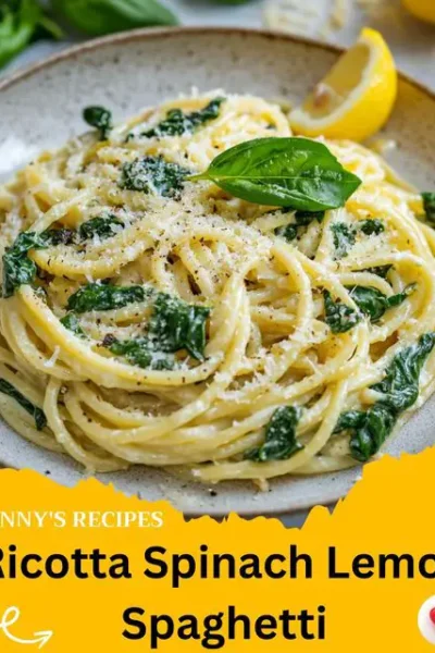 Ricotta Spinach Lemon Spaghetti Recipe