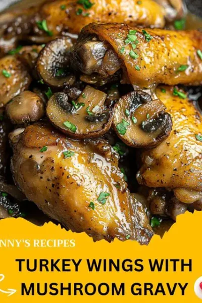 Turkey Wings with Mushroom Gravy Recipe