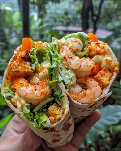 Grilled Shrimp Caesar Wraps Recipe