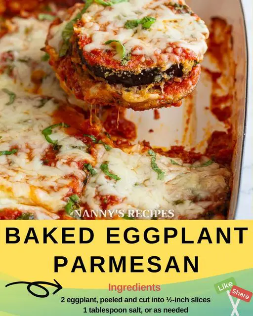 Baked Eggplant Parmesan Recipe