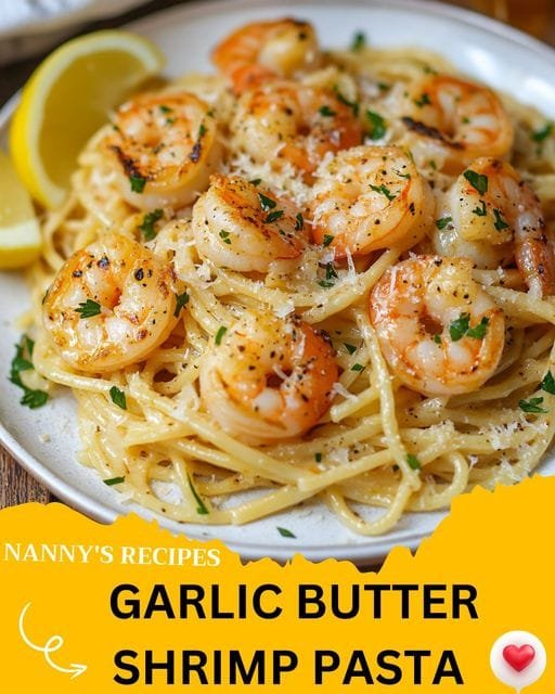 Garlic Butter Shrimp Pasta Recipe