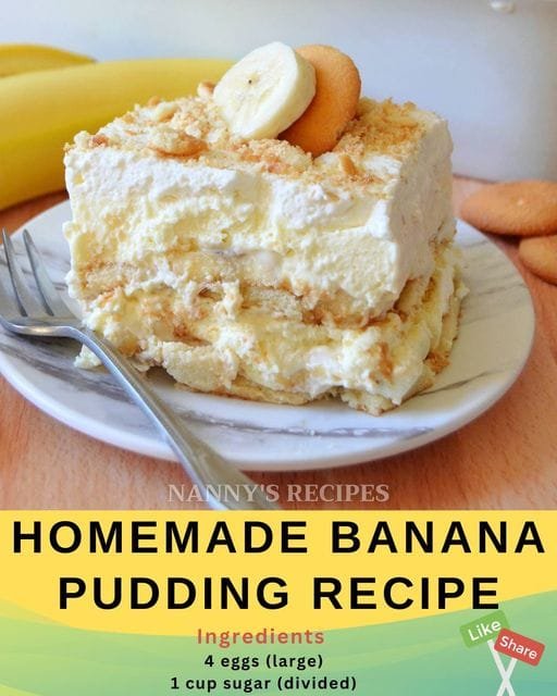 Homemade Banana Pudding Recipe