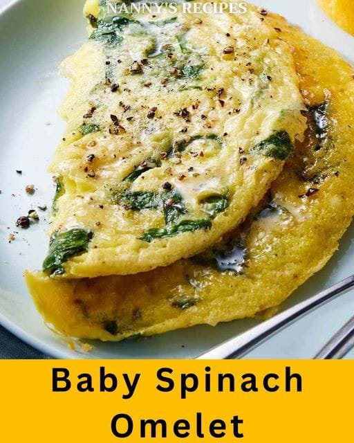 Baby Spinach Omelet Recipe