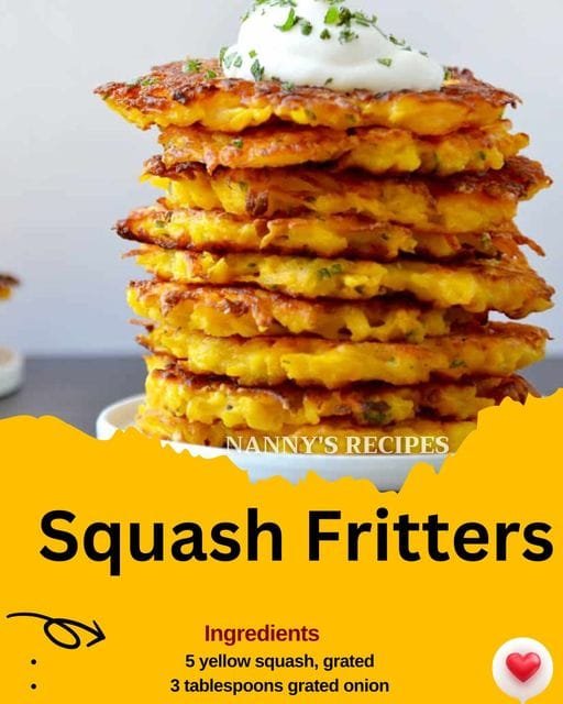 Squash Fritters Recipe