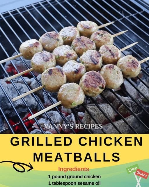 Grilled Chicken Meatballs Recipe