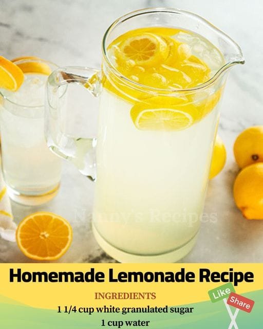 Homemade Lemonade Recipe