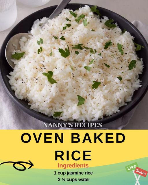 Oven Baked Rice Recipe