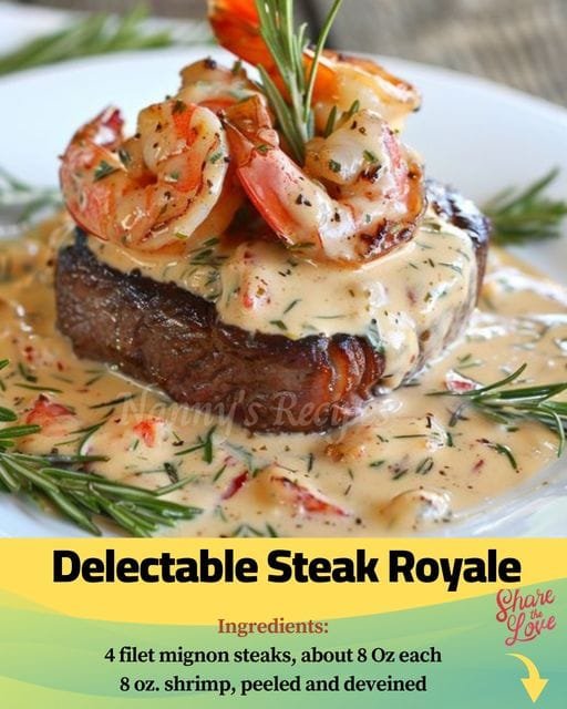 Delectable Steak Royale Recipe