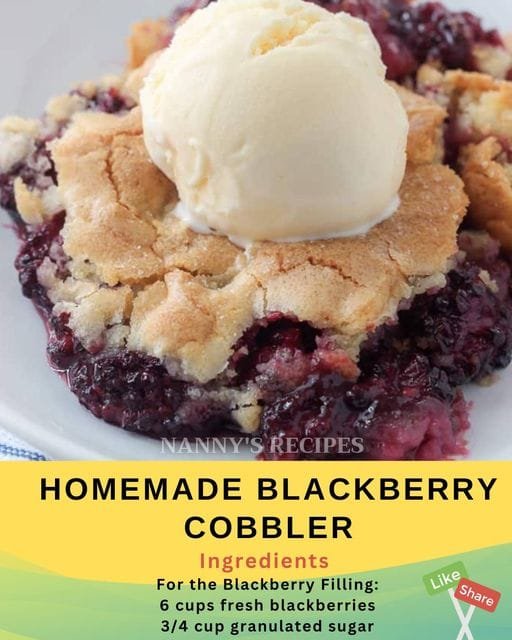 Homemade Blackberry Cobbler Recipe