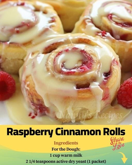 Raspberry Cinnamon Rolls Recipe