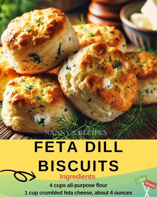 Feta Dill Biscuits Recipe