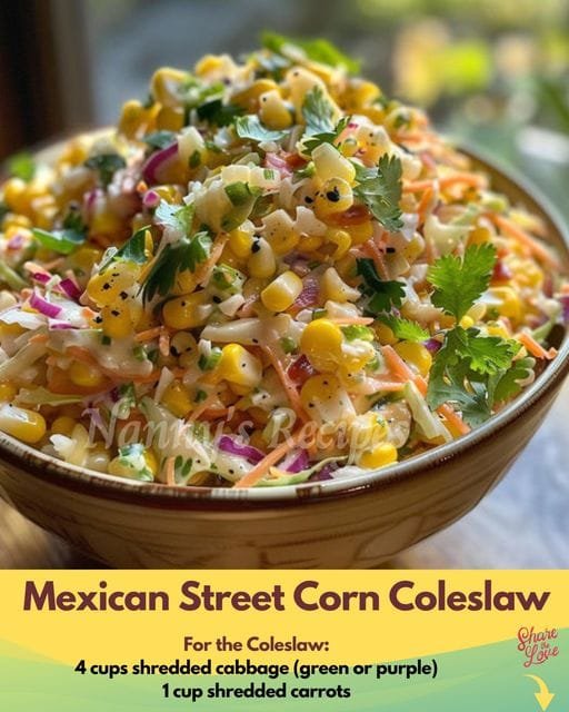 Mexican Street Corn Coleslaw Recipe