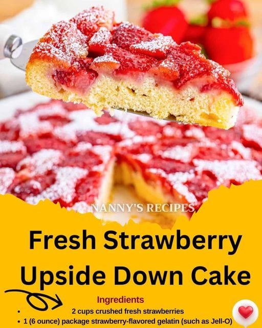 Fresh Strawberry Upside Down Cake Recipe