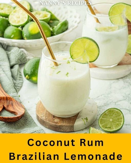 Coconut Rum Brazilian Lemonade Recipe