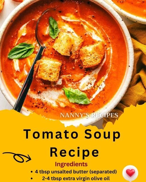 Homemade Tomato Soup Recipe