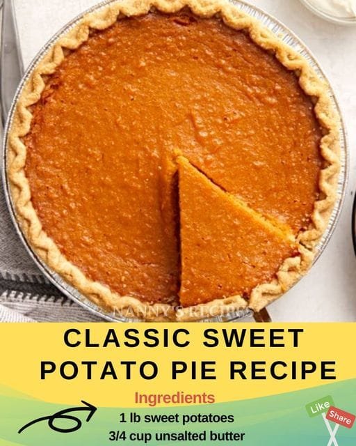 Classic Sweet Potato Pie Recipe