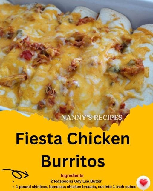 Fiesta Chicken Burritos Recipe