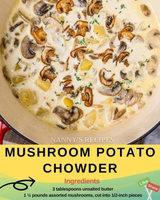 Mushroom Potato Chowder Recipe