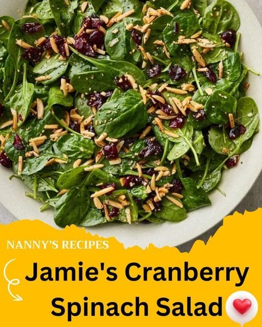 Jamie's Cranberry Spinach Salad Recipe