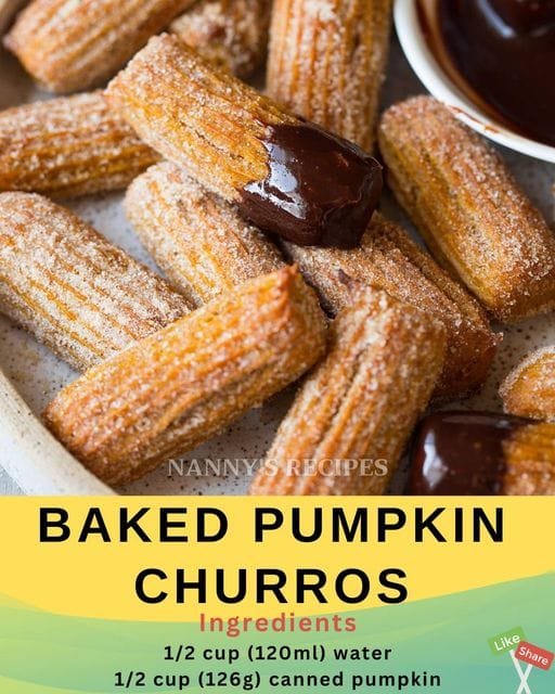 Baked Pumpkin Churros Recipe