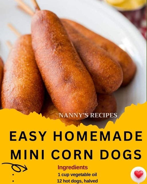 EASY HOMEMADE MINI CORN DOGS